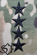 Army Rank Insignia-O10 GEN General Sew-On Pair