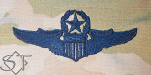Air Force Pilot Wings Master Space Blue