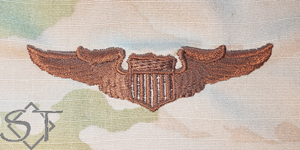 Air Force Pilot Wings Basic Spice Brown