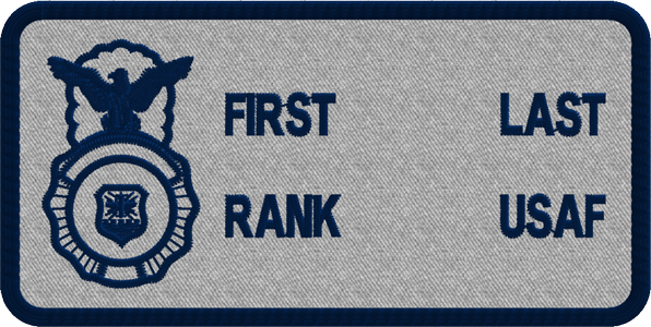 ABS-G USAF Security Forces Name Tag ABU ABS-G USAF Security Forces Name Tag ABU