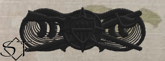 USCG Advanced Coxswain for Law Enforcement Insignia OCP Black USCG Advanced Coxswain for Law Enforcement Insignia OCP Black