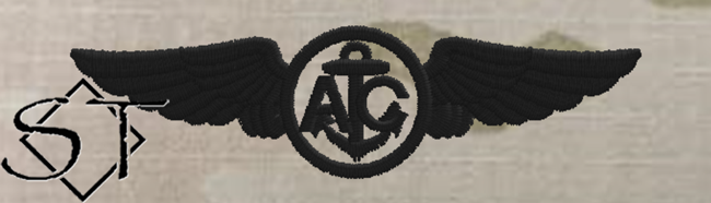 USCG Aircrew Embroidered Badge-OCP Army Black USCG Aircrew Embroidered Badge-OCP Army Black