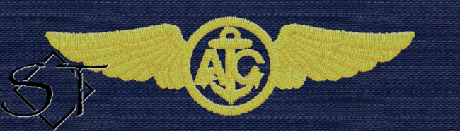 USCG Aircrew Embroidered Badge-ODU USCG Aircrew Embroidered Badge-ODU