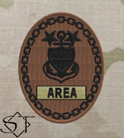 USCG Senior Enlisted Badges-Gold Area E9 MCPO-OCP USCG Senior Enlisted Badges-Gold Area E9 MCPO-OCP