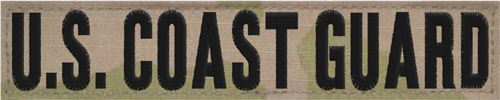 OCP Branch Tape-Black Thread U.S. COAST GUARD OCP Branch Tape-Black Thread U.S. COAST GUARD
