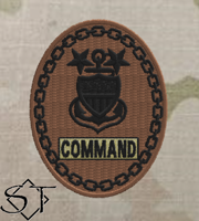 USCG Senior Enlisted Badges-Gold Command E9 MCPO-OCP USCG Senior Enlisted Badges-Gold Command E9 MCPO-OCP