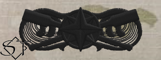 USCG Coxswain Insignia OCP Black USCG Coxswain Insignia OCP Black