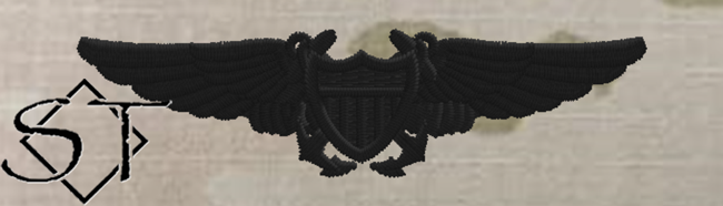 USCG Naval Flight Officer Wings-OCP Army black USCG Naval Flight Officer Wings-OCP Army black