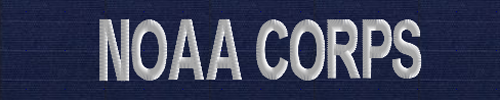 NOAA CORPS Branch Tape-USCG ODU blue ripstop