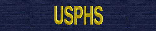 USPHS Branch Tape-USCG ODU blue ripstop