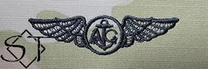 OCP Navy Aircrew Embroidered Badge-Black