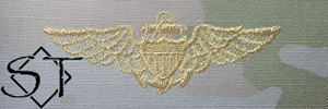 OCP Navy Aviator Embroidered Badge-Metallic Gold