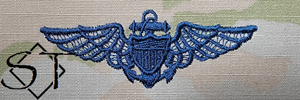 OCP Navy Aviator Embroidered Badge-Space Blue