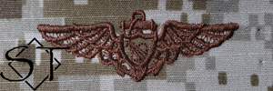 NWUII AOR1 Navy Aviator Astronaut Embroidered Badge-Desert