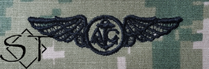NWUIII AOR2 Navy Aircrew Embroidered Badge-Woodland