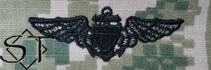 NWUIII AOR2 Navy Aviator Embroidered Badge-Woodland