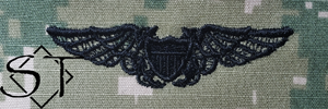 NWUIII AOR2 Navy NFO Embroidered Badge-Woodland