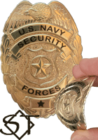 US Navy Security Forces Badge - 3D PVC Flex style with velcro