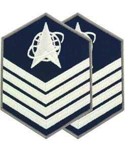 Space Force OCP E6 Technical Sergeant Rank Insignia Full Color-Small