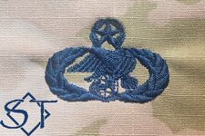 Air Force Logistics Readiness Badge Master Space Blue - Click Image to Close