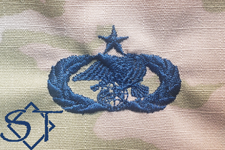 Air Force Logistics Readiness Badge Senior Space Blue