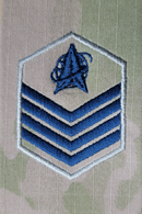 Space Force OCP E6 Technical Sergeant Rank Insignia Pre-Folded without Velcro-New 2x3 inches