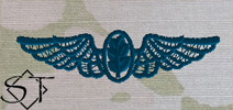 OCP Navy Flight Nurse Embroidered Badge-Space Blue