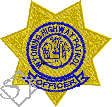 Wyoming Highway Patrol Badge Patch