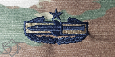 Combat Action Badge 2nd Award-OCP USSF Blue