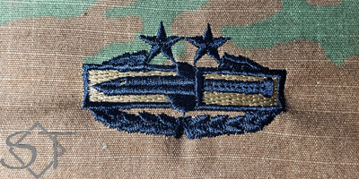 Combat Action Badge 3rd Award-OCP USSF Blue