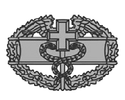 Combat Medic Badge 1st Award-USCG ODU Gold Combat Medic Badge 1st Award-USCG ODU Gold