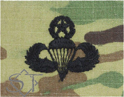 Airborne Parachutist Badge Master Embroidered OCP-Army