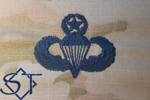 Airborne Parachutist Badge Master Embroidered OCP-Space Force Airborne Parachutist Badge Master Embroidered OCP-Space Force