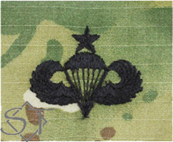 Airborne Parachutist Badge Senior Embroidered OCP-Army Airborne Parachutist Badge Senior Embroidered OCP-Army