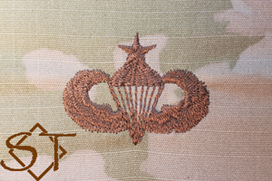 Airborne Parachutist Badge Senior Embroidered OCP-USAF Airborne Parachutist Badge Senior Embroidered OCP-USAF